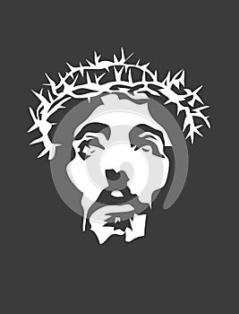 Jesus Face Silhouette photo