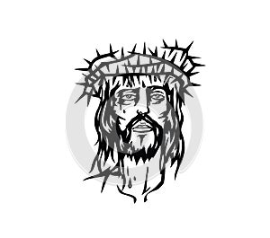 Jesus Face with Thorns