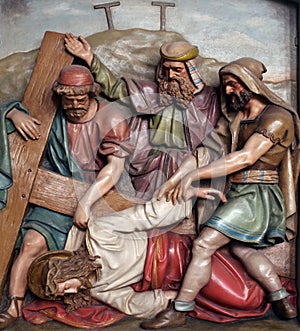 Jesus falls the third time, 9th Stations of the Cross