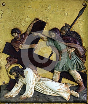 Jesus falls the third time, 9th Stations of the Cross