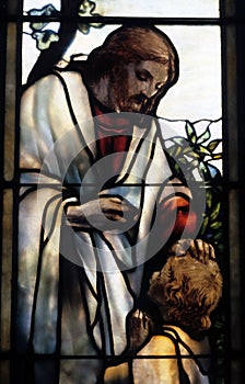 Jesus in glass