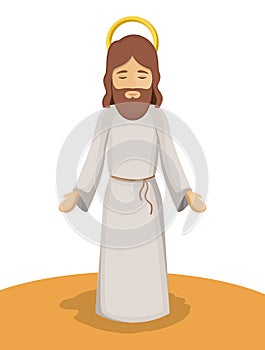 Jesus god cartoon design