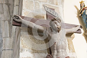 Jesus hanging at the cross photo