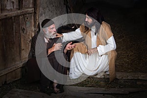 Jesus healing the blind