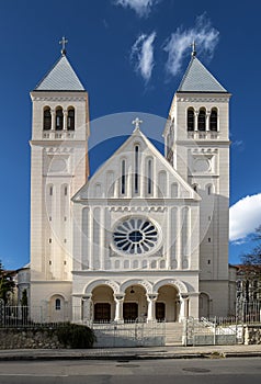 Jesus heart pius church In Pecs, Hungary photo