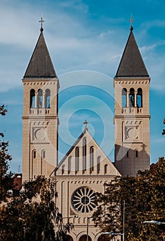 Jesus heart pius church In Pecs, Hungary