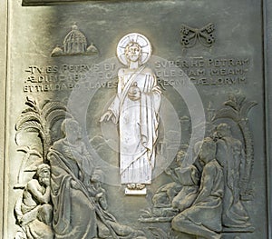 Jesus Holy Door Papal Basilica Paul Beyond Walls Rome Italy