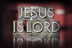 Jesus is Lord Letterpress photo