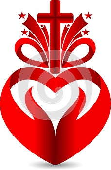 Jesus love gift logo