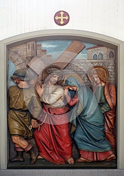 Jesus meets His Mother, 4th Stations of the Cross