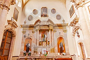 Jesus Monk Nun Statues Basilica Templo De La Compania Guanajuato Mexico