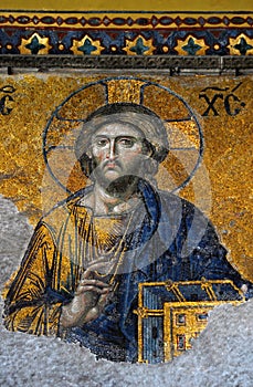 Jesus mosaic in Hagia Sophia (Aya Sofya)