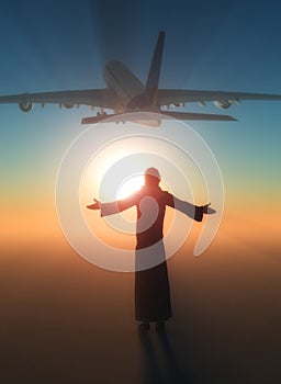 Jesus and plane