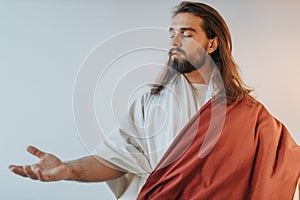 Jesus reaching out the hand