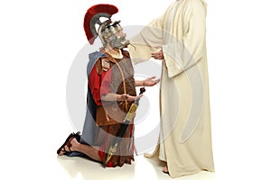 Jesus and a Roman Soldier