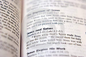 Jesus and Satan photo