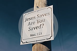 Jesus Saves Sign