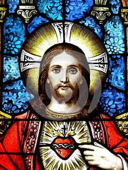 Jesus in Stained Glass