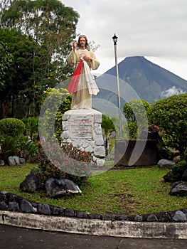 Jesus statue in Cagsawa on the Philippines January 18, 2012 photo