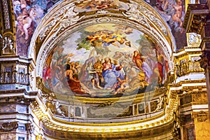 Jesus Teaching Fresco Santa Maria Maddalena Church Rome Italy