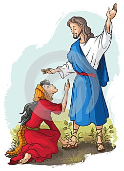 Jesus to Mary of Magdalene photo