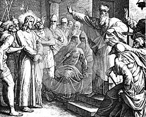 Jesus Trial Before Caiaphas