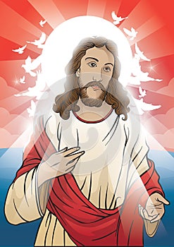 Jesus. Vector illustration decorative design