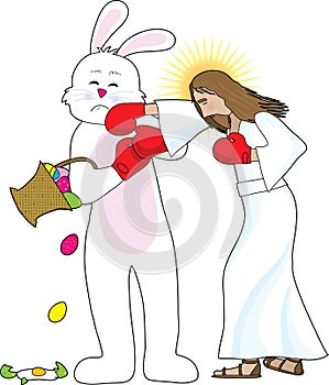 Jesus versus The Bunny photo