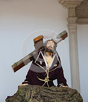 Jesus on the Via Dolorosa - Aveiro Cathedral, Portugal