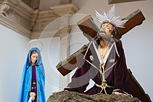 Jesus on the Via Dolorosa - Aveiro Cathedral, Portugal
