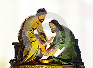 Jesus washing feet