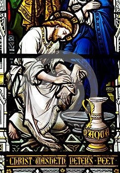 Jesus washing the feet of St. Peter