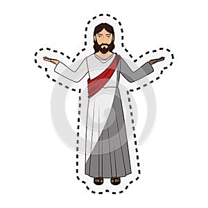 jesuschrist character isolated icon