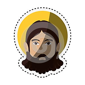 jesuschrist character isolated icon