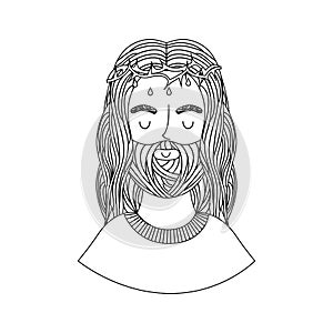 Jesuschrist character religious icon