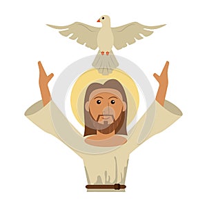 Jesuschrist man cartoon photo