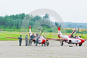 Jet aerobatic team TS-11 Iskra - in service.