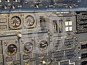 Jet aircraft cockpit Equipment