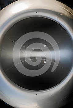 jet aircraft turbine close up