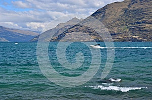 Jet Boat Lake Wakatipu New Zealand photo