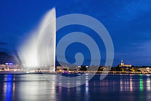 Jet d`Eau in Geneva photo