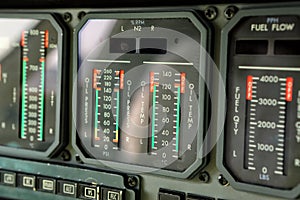 Jet engine analog gauges