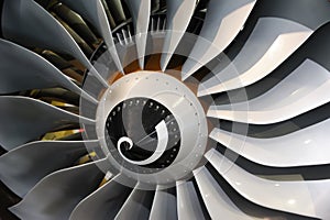 Jet engine blades photo