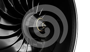 Jet engine blades - close-up