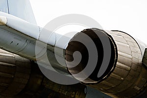 Jet engine nuzzle of fighter plane