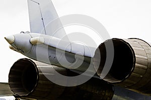 Jet engine nuzzle of fighter plane