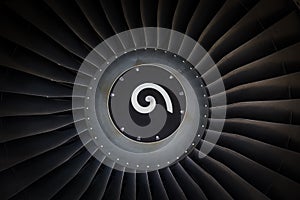 Jet engine passenger plane