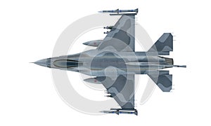 Jet F-16 isolate on white background. american military fighter plane. USA army