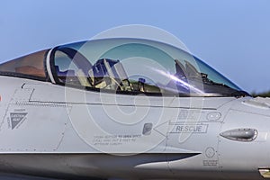 Jet fighter canopy photo