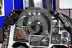 Jet fighter cockpit